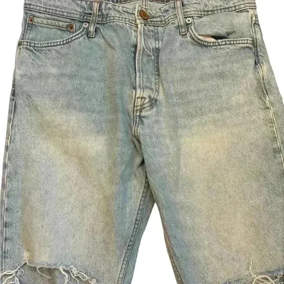 Jack & Jones Loose/Chris Men’s Jeans Button Fly  Size 33 Distressed Knees - Picture 9 of 9